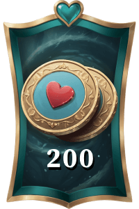 Accumulate 200 coins